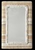 Handwoven Jute Wool Wall Mirror, Rustic Boho Farmhouse Decor | Decorative Objects by Swiflo