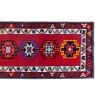 Handknotted Colorful Turkish Herki Runner Rug - Hallway | Rugs by Vintage Pillows Store. Item made of cotton & fiber