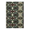 Damask and Receive Area Rug – Brown/Sage | Rugs by Odd Duck Press. Item made of wool & fiber