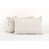 Set of Two Yellow Velvet Lumbar, Tribal Ethnic Pillow | Sham in Linens & Bedding by Vintage Pillows Store. Item composed of cotton & fiber