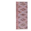 Classic Handwoven Pastel Color Diamond Pattern Turkish Kilim | Area Rug in Rugs by Vintage Pillows Store. Item made of cotton