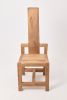 Massive Oak Armchair, Rustic, Burnt Wood, Black, Charred, Handmade | Chairs by Logniture