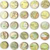 Three Hundred and Twenty Four Green to Orange Map Dots Collage | Paintings by Amelia Coward