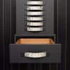 Fancy Drawer Pulls MONACO-2-PYTHON | Hardware by minimaro - luxury furniture handles. Item made of brass & leather