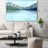 Misty Mountains | Prints by Brazen Edwards Artist. Item made of canvas with paper