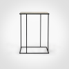 FramE - Travertine Side table | Tables by DFdesignLab - Nicola Di Froscia. Item made of steel with marble works with minimalism & modern style