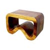 Haussmann® Wood B Bench 24 in x 13.5 x 15 inch High Walnut | Benches & Ottomans by Haussmann®