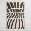 Canvas Print - Optical Web - Op Art Black & White Illusion | Work by Eman's Gallery