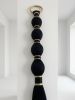 Black Gold Macrame Wall Hanging, Luxury Tassel Wall Decor, Boho Wall Art, Modern Home Tapestry, Large Decorative Tassel | Wall Hangings by İnanç Yılmaz