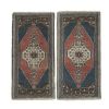 Red Turkish Vintage Handmade Geometric Anatolian Rug | Runner Rug in Rugs by Vintage Pillows Store. Item made of wool with fiber