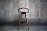 Swiveling Tractor Seat Stool with Low Backrest | Chairs by Marco Bogazzi