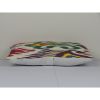 Silk Ikat Cushion - Ikat Lumbar Pillowcase - Decorative Hand | Pillows by Vintage Pillows Store