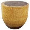 Haussmann® Wood Oval Drum Table 20 in Diameter x 18 in | Coffee Table in Tables by Haussmann®