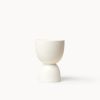 White Stacked Planters | Vases & Vessels by Franca NYC. Item composed of ceramic in boho or minimalism style