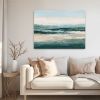 Teal Tidelands Art Print - Abstract Coastal Landscape | Prints in Paintings by Lara Eckerman Art