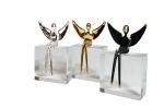 Angel figure in Bronze Black Patina | Sculptures by YENNY COCQ