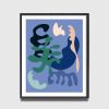 MidCentury Modern Abstract wall art, Colorful Abstract wall | Prints by Capricorn Press. Item composed of paper compatible with boho and minimalism style