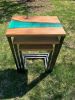 Premium Hardwood River Nesting Tables (set of 3) | Coffee Table in Tables by Good Wood Brothers. Item made of walnut with metal
