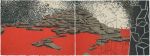 Over The Sea Of Red | Drawings by Elvira Dayel. Item composed of canvas