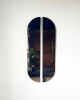 "Aria Refract"-Racetrack Mirror Reflected Set in Bronze Tint | Decorative Objects by Candice Luter Art & Interiors. Item made of glass