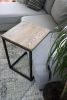 Square Black Stained Ash Square C Table (in stock) | Side Table in Tables by Hazel Oak Farms. Item composed of wood and metal