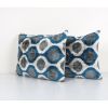 Silk Ikat Velvet Lumbar Pillow Cover - Set of Two Ethnic Dec | Cushion in Pillows by Vintage Pillows Store