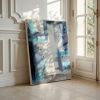 The Oscillation | Blue Abstract Original Painting | Oil And Acrylic Painting in Paintings by Abby May