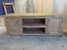 Model #1022 - Custom Media Entertainment Center | Media Console in Storage by Limitless Woodworking. Item made of maple wood works with mid century modern & contemporary style