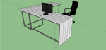 White Waterfall Solid Ash Wood Desk | Tables by Hazel Oak Farms. Item made of wood with steel