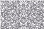 Indian Floral (XL), Rajat | Fabric in Linens & Bedding by Philomela Textiles & Wallpaper. Item composed of linen