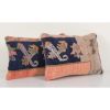 Set of Two Anatolian Carpet Rug Pillow, Matching Blue Lumbar | Sham in Linens & Bedding by Vintage Pillows Store. Item composed of fabric