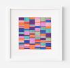 Intersecting Stripe Block Colour Study Painting | Collage in Paintings by Amelia Coward