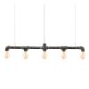 Raw Bar Linear Suspension (29") | Pendants by Michael McHale Designs. Item made of steel with glass