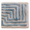 Labyrinth Collection Maze Rug Sample (12x12 in.) | Area Rug in Rugs by Kevin Francis Design. Item made of fabric with fiber