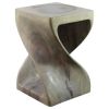 Haussmann® Original Wood Twist Stool 12 X 12 X 18 | Chairs by Haussmann®