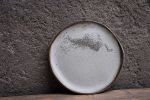 Set of 4 cake plates - (set nr5) STC organic natural shape | Dinnerware by Laima Ceramics. Item composed of stoneware in minimalism or contemporary style