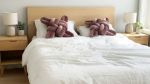 Mauve Velvet Knot Pillow | Pillows by Knots Studio