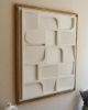 No. 04 Japandi Plaster Wall Relief - Scandinavian Neutral Decor | Wall Sculpture in Wall Hangings by Joseph Aurelius