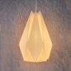 Prisma Pendant L- modern, Scandinavian, geometric | Pendants by Studio Pleat. Item composed of paper in minimalism or mid century modern style