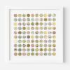 One Hundred World Map Dots Collage With Gold Leaf | Paintings by Amelia Coward