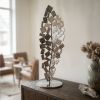 "Prometheus" – 30" Abstract Stainless Steel & Bronze Modern | Sculptures by Lago Luna Studio