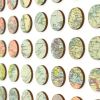 Eighty One Continuous World Map Dots Collage | Paintings by Amelia Coward