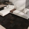 HANDMADE LUXURY LEATHER PALM BEACH AREA RUG | 8 X 10 Ft | Rugs by KAYMANTA | Luxury Rug Makers