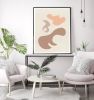 Scandinavian Abstract print in Peach and Nude Blush colors | Prints by Capricorn Press. Item made of paper works with boho & minimalism style