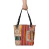 Tote Bag - Palestine's Resilience - Folk Abstract Geometric | Work by Eman's Gallery