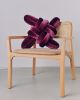 Burgundy Velvet Knot Pillow | Pillows by Knots Studio
