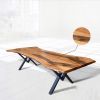 Custom Wood Dining Table | Tables by Ironscustomwood. Item composed of walnut