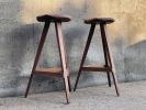 Tripod Stool, tabouret, Distressed Wood Counter stool, USA made | Chairs by Marco Bogazzi