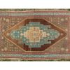 Vintage Short Narrow Oushak Rug Runner, Kitchen Bedside | Area Rug in Rugs by Vintage Pillows Store. Item made of wool & fiber