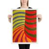 Framed Print - No Brake Zone - Op Art Geometric Motion | Work by Eman's Gallery